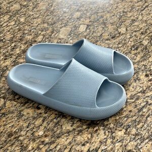 Blue Slide Sandals